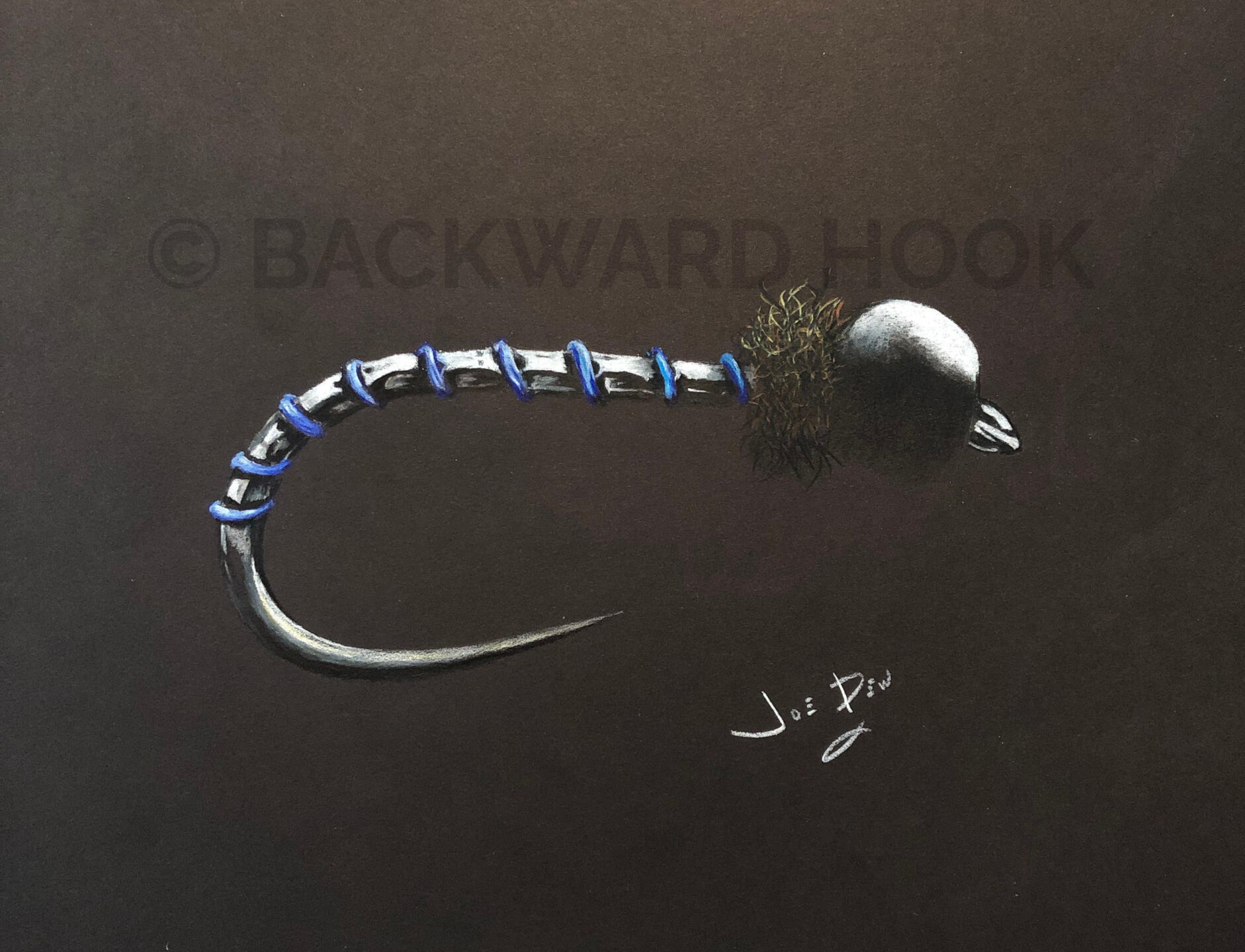 B l u e A u s t e r e ( V a r i a n t ) Black Matte Series Dessin d'étude (Study drawing) 130 8.5 * 11